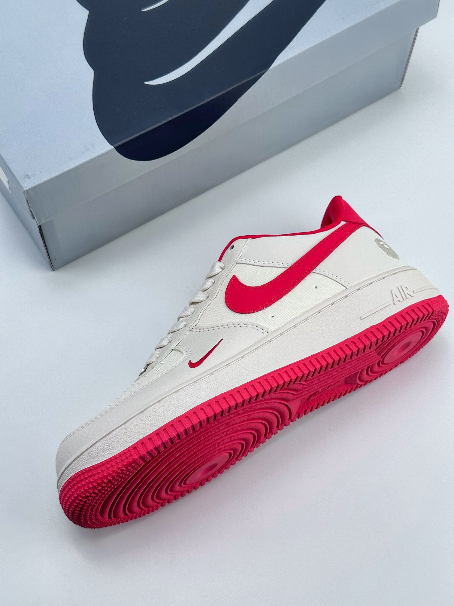 Nike Air Force 1 Low 07 BAPE拼接白红 BS9055-749