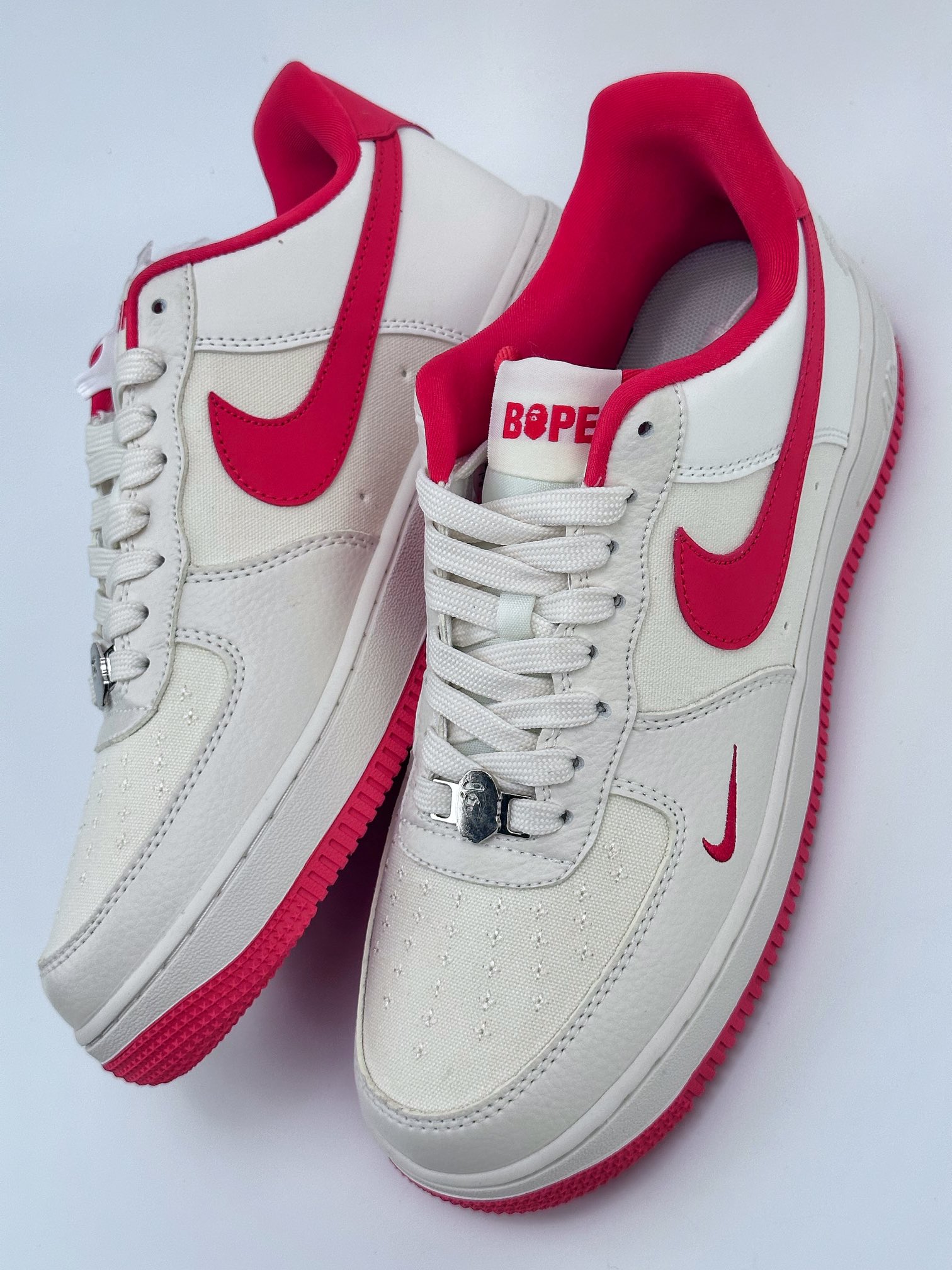 Nike Air Force 1 Low 07 BAPE拼接白红 BS9055-749