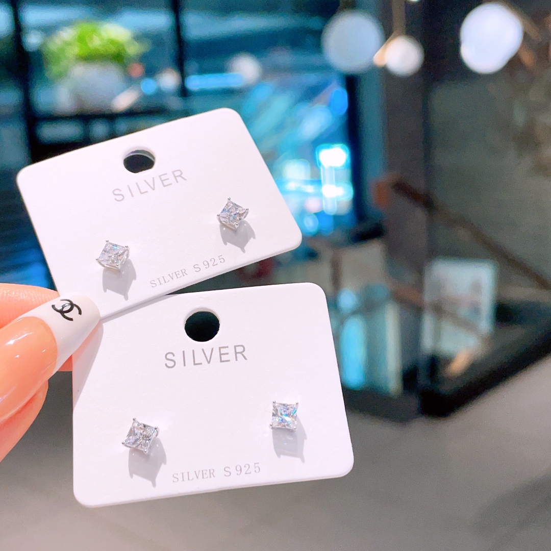 Hypoallergenes Silber Ohrringe Süß Geständnis Gold