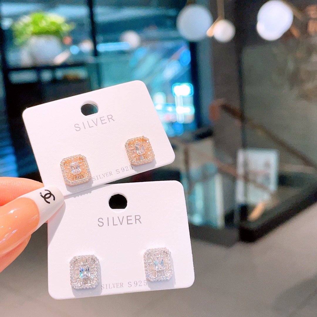 Massivsilber Ohrringe Lebendig Verabredung Gold