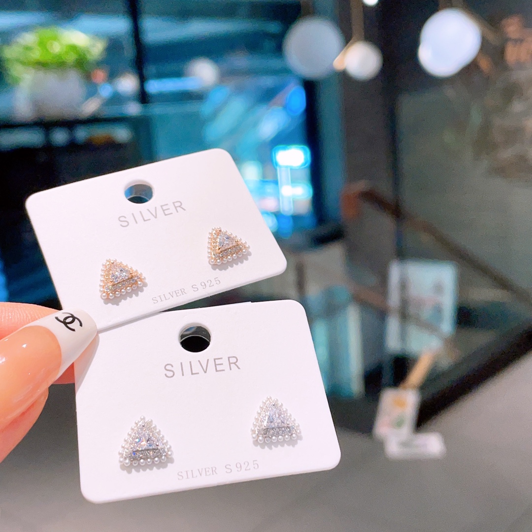 Feinsilber Ohrringe Vintage Geschenk für beste Freundin Gold