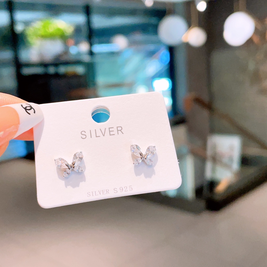 925 Silber Ohrringe Niedlich Frühlingsfest Gold