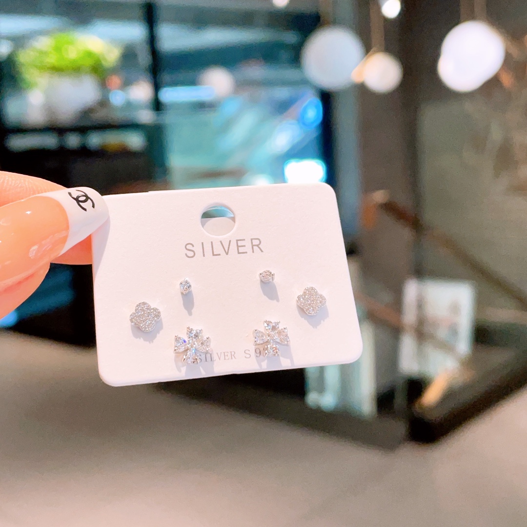 Feinsilber Ohrringe Intellektuell Muttertag Gold