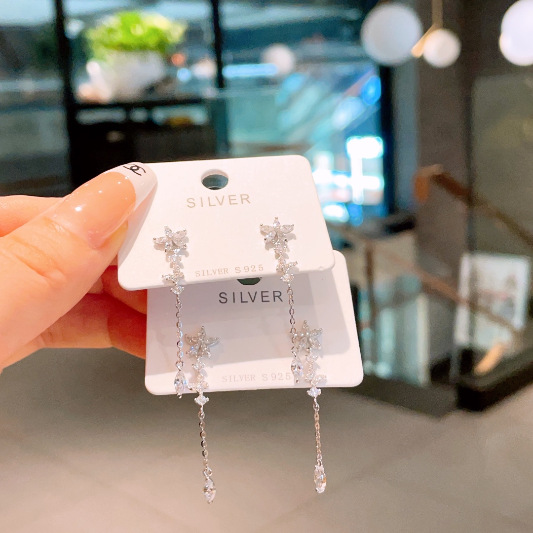 Feinsilber Ohrringe Intellektuell Hochzeit Silber