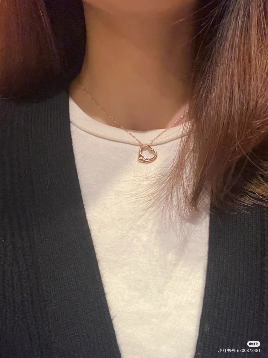 Tiffany & Co. Tiffany&Co. open heart 桃‮项心‬链 925银