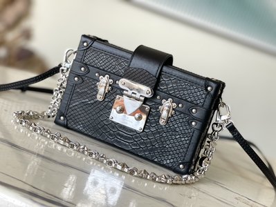 Louis Vuitton LV Petite Malle AAAAA Bags Handbags Chains M21462