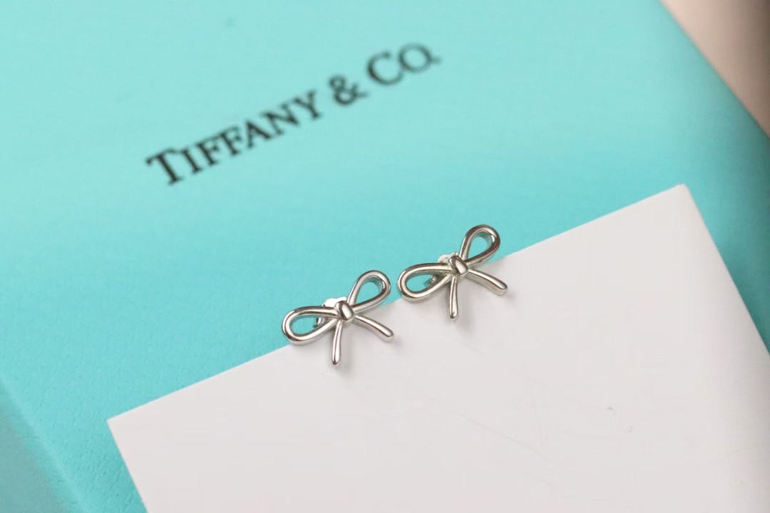 Tiffany & Co. Tiffany&Co. 蝴蝶结耳钉 925银