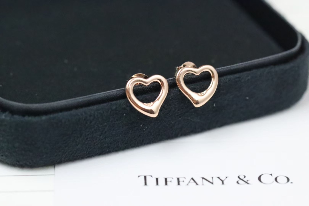 Tiffany & Co. Tiffany&Co. 玫瑰金爱心 耳钉 925银
