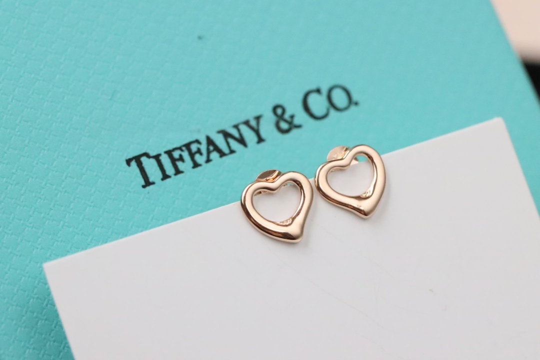 Tiffany & Co. Tiffany&Co. 玫瑰金爱心 耳钉 925银