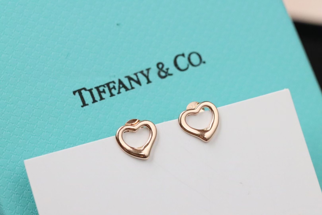 Tiffany & Co. Tiffany&Co. 玫瑰金爱心 耳钉 925银