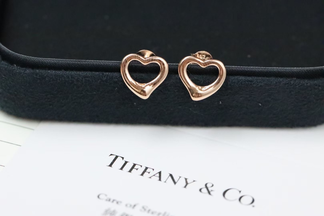 Tiffany & Co. Tiffany&Co. 玫瑰金爱心 耳钉 925银