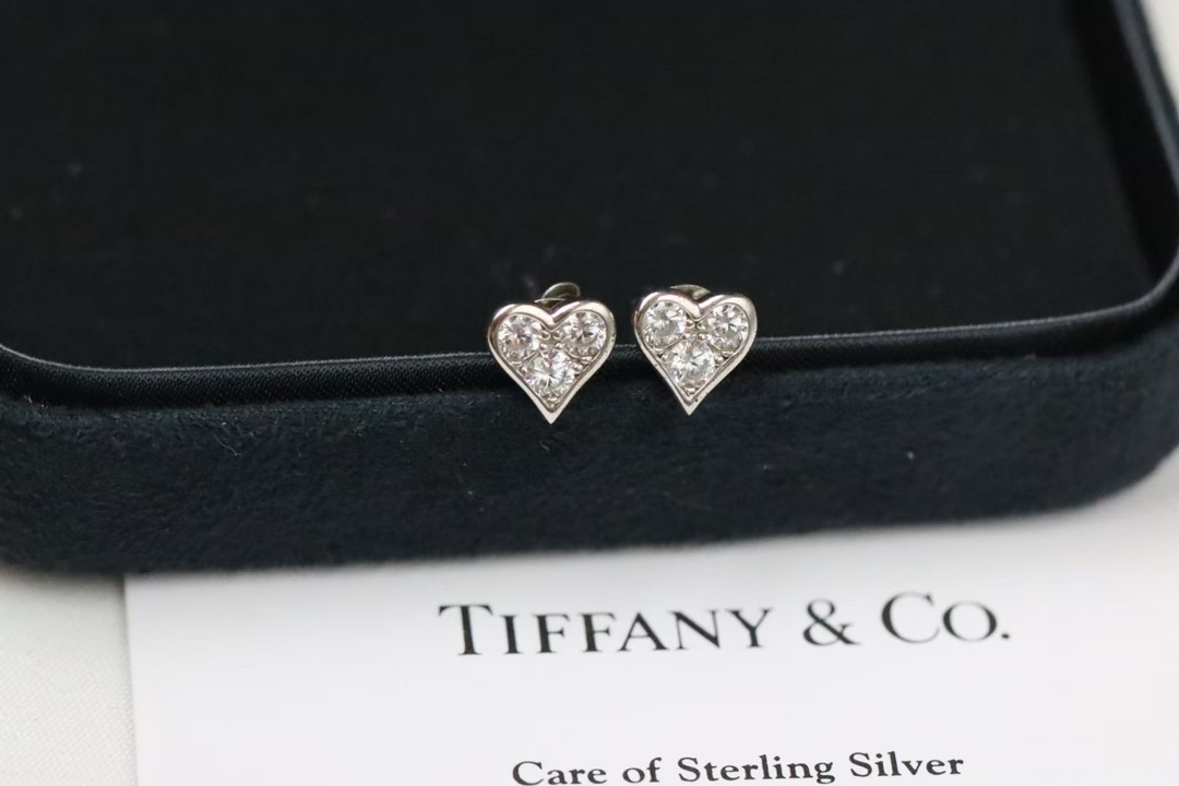 Tiffany & Co. Tiffany&Co. 三钻爱心 耳钉 925银