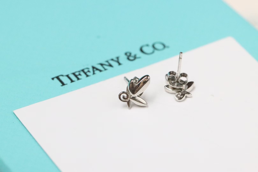 Tiffany & Co. Tiffany&Co. 迷你蝴蝶 耳钉 925银