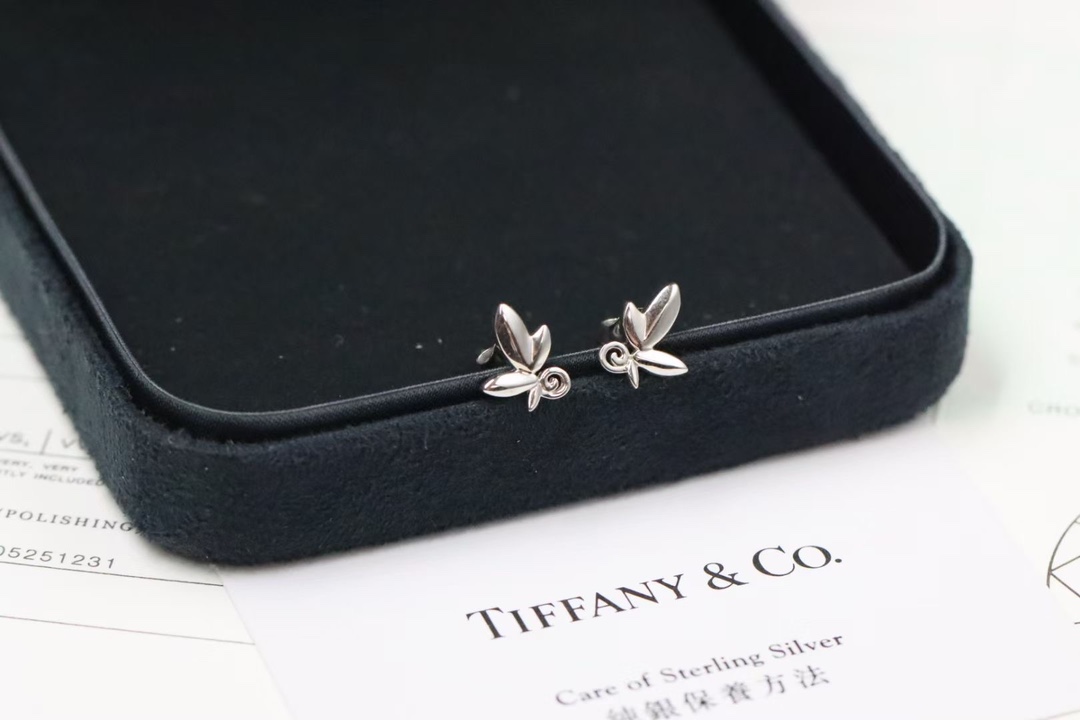 Tiffany & Co. Tiffany&Co. 迷你蝴蝶 耳钉 925银