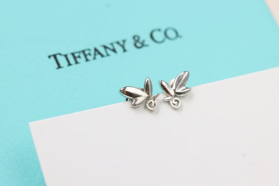 Tiffany & Co. Tiffany&Co. 迷你蝴蝶 耳钉 925银