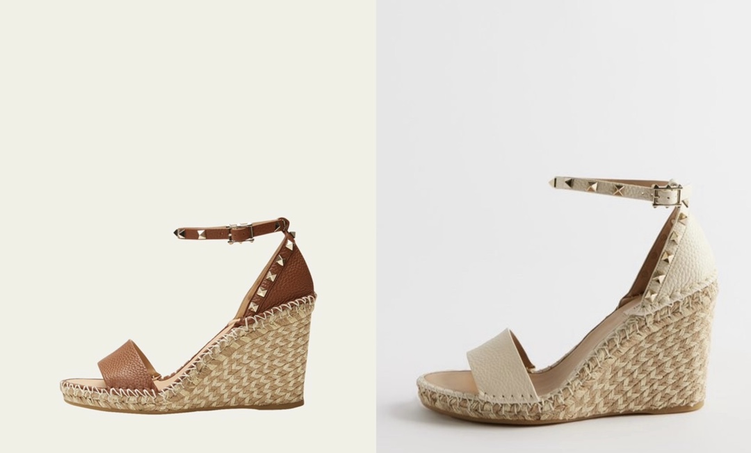 NO:404830,(Official website photo) Valentino Garavani lychee cowhide lace-weed sandals - metal effect process rivet decoration - hemp rope wrapped wedge - adjustable calfskin lace-weed waterproofing platform - Made in Italy -35-41, fisherman's shoes, valentino, sandals, espadrilles, cowhide19860909（官网图） Valentino Garavani 荔枝牛皮系带坡跟凉鞋 - 金属效果工艺处理铆钉装饰 - 麻绳包裹坡跟 - 可调节小牛皮系带 - 坡跟防水台 - 意大利制造 -35-41,渔夫鞋,valentino,sandals,espadrilles,cowhide,Women's Shoes