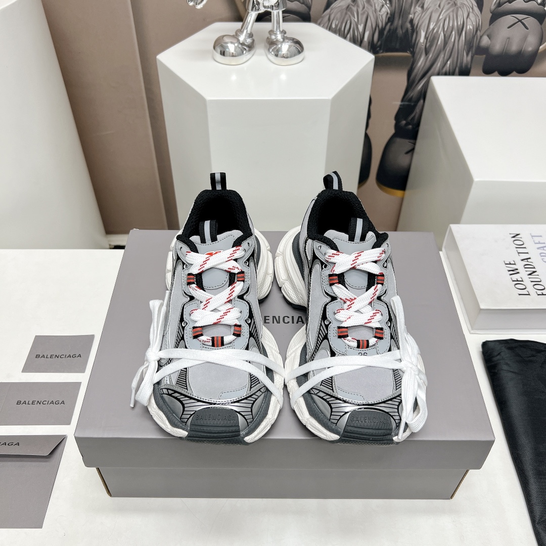 Balenciaga Zapatos Zapatillas deportivas Universal para hombres y mujeres Caucho Colección primavera Track Casual