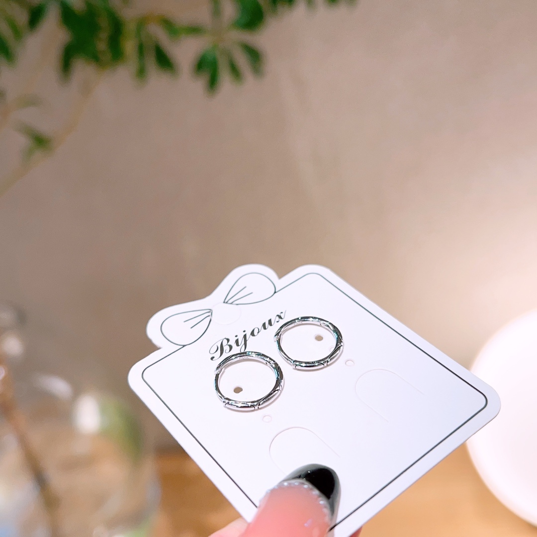 Hypoallergenes Silber Ohrcuffs Mädchenhaft Weihnachten Silber