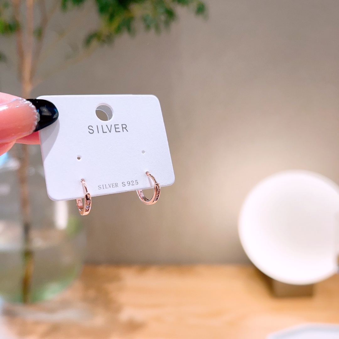 Hypoallergenes Silber Ohrcuffs Frisch Frühlingsfest Gold