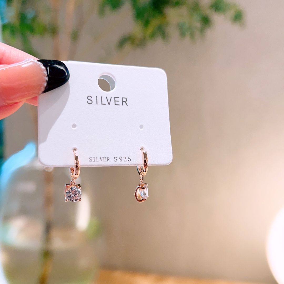 Hochglanzpoliertes Silber Ohrcuffs Rein Jahresfeier Silber