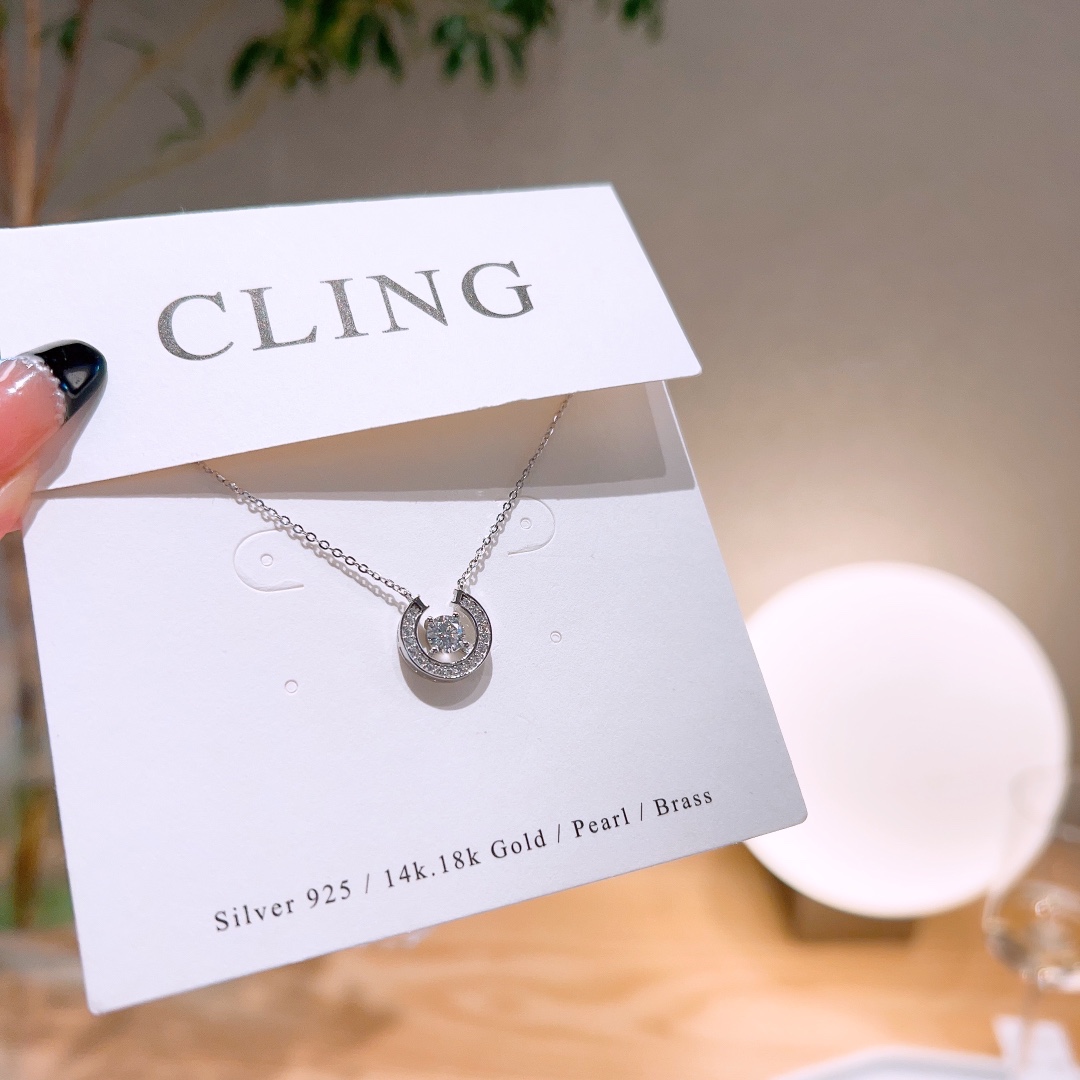 Nickelfreies Silber Moissanit Kette Süß Heiratsantrag Silber