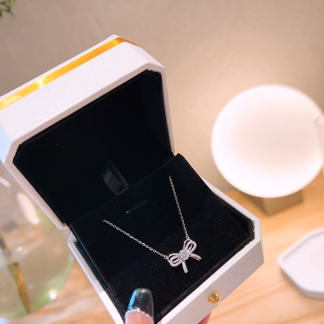 Allergiearmes Silber Moissanit Kette Lebendig Verabredung Silber