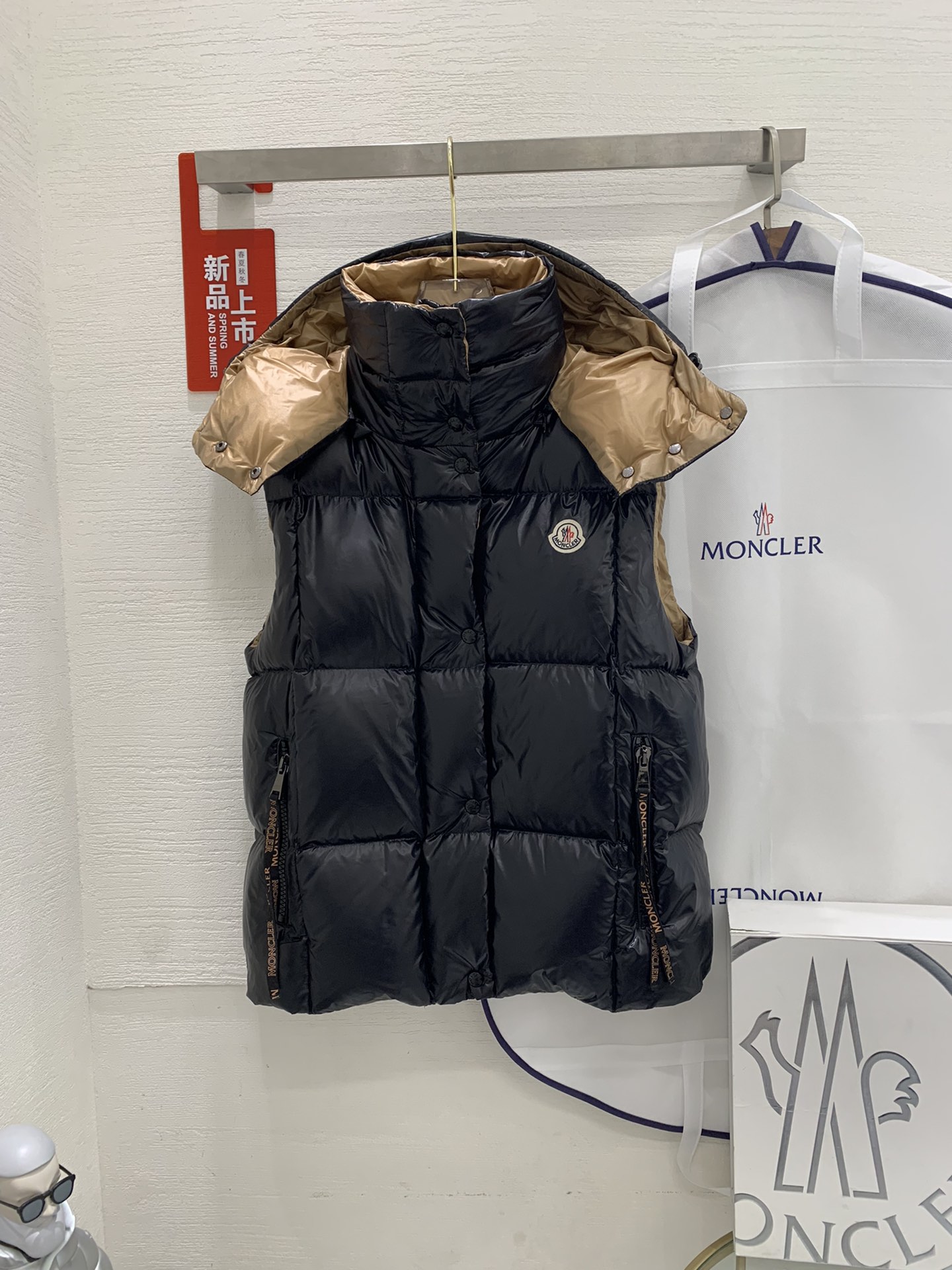 🔥🔥🔥Moncler Mengkou chaleco acolchado de plumón para mujer Luzule con capucha extraíble, otoño e invierno, modelo 161…