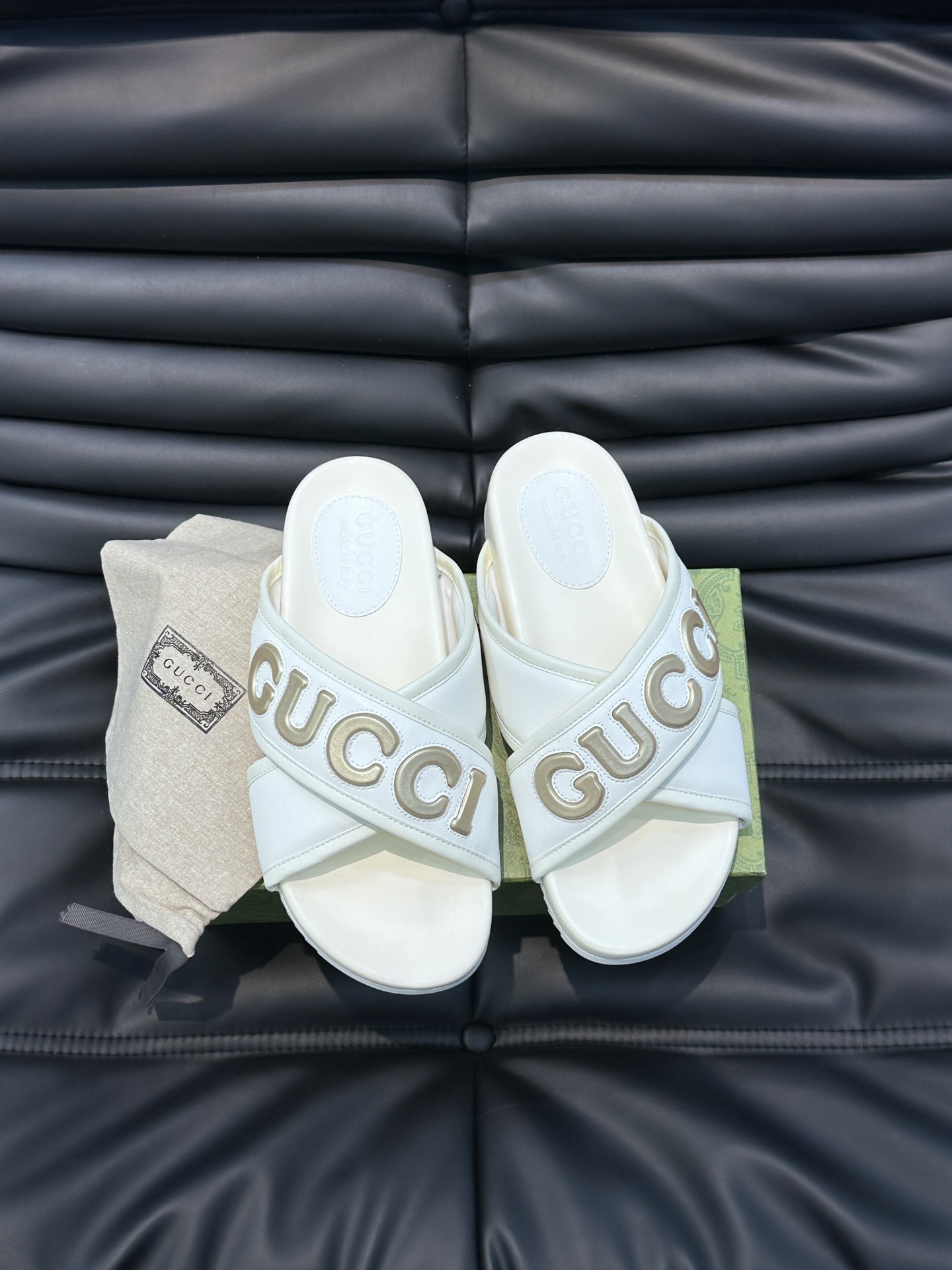 Gucci Shoes Sandals Slippers Unisex Cowhide TPU Spring/Summer Collection Fashion