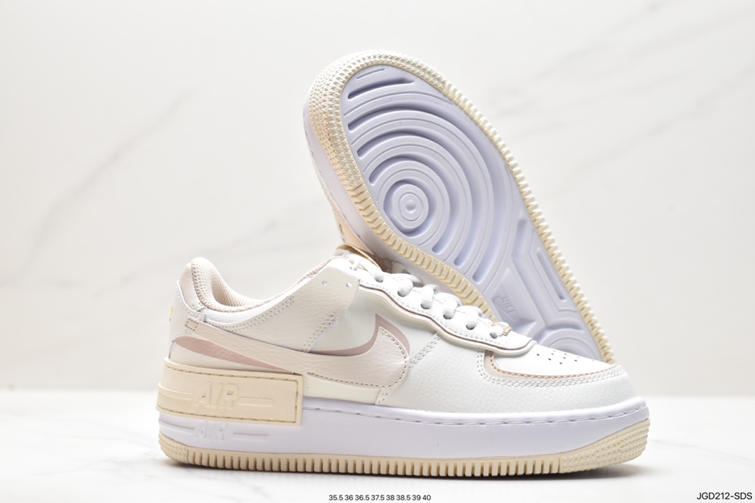 Nike Air Force 1 Shadow new color lightweight height-enhancing low-top versatile sneakers FQ6871-111