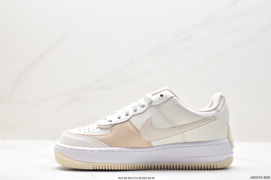 Nike Air Force 1 Shadow new color lightweight height-enhancing low-top versatile sneakers FQ6871-111