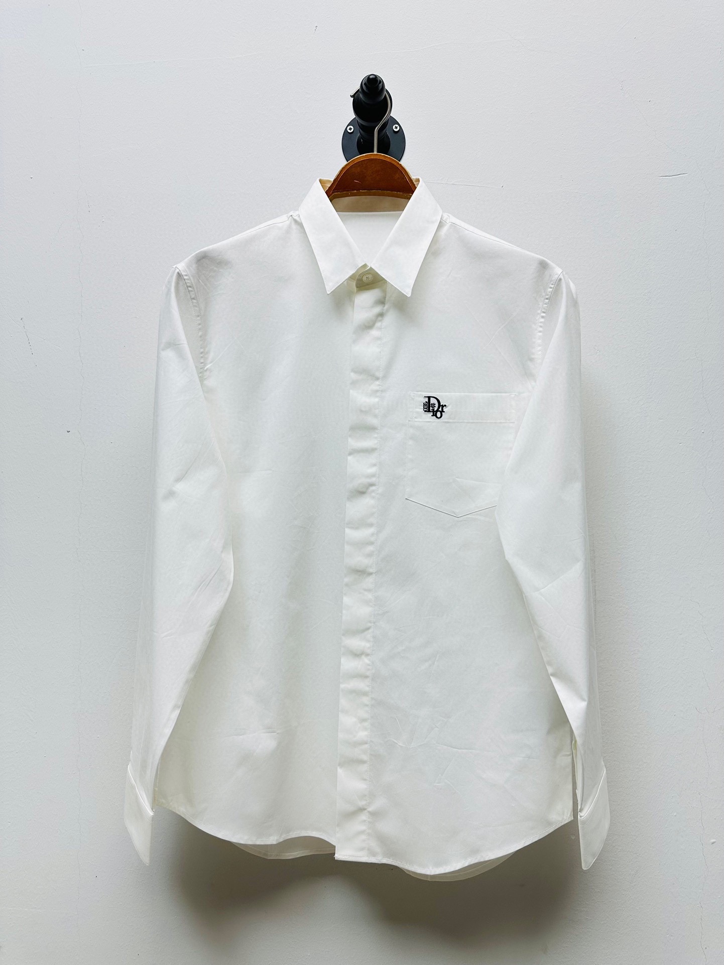 Dior Clothing Shirts & Blouses Black White Embroidery Cotton Casual