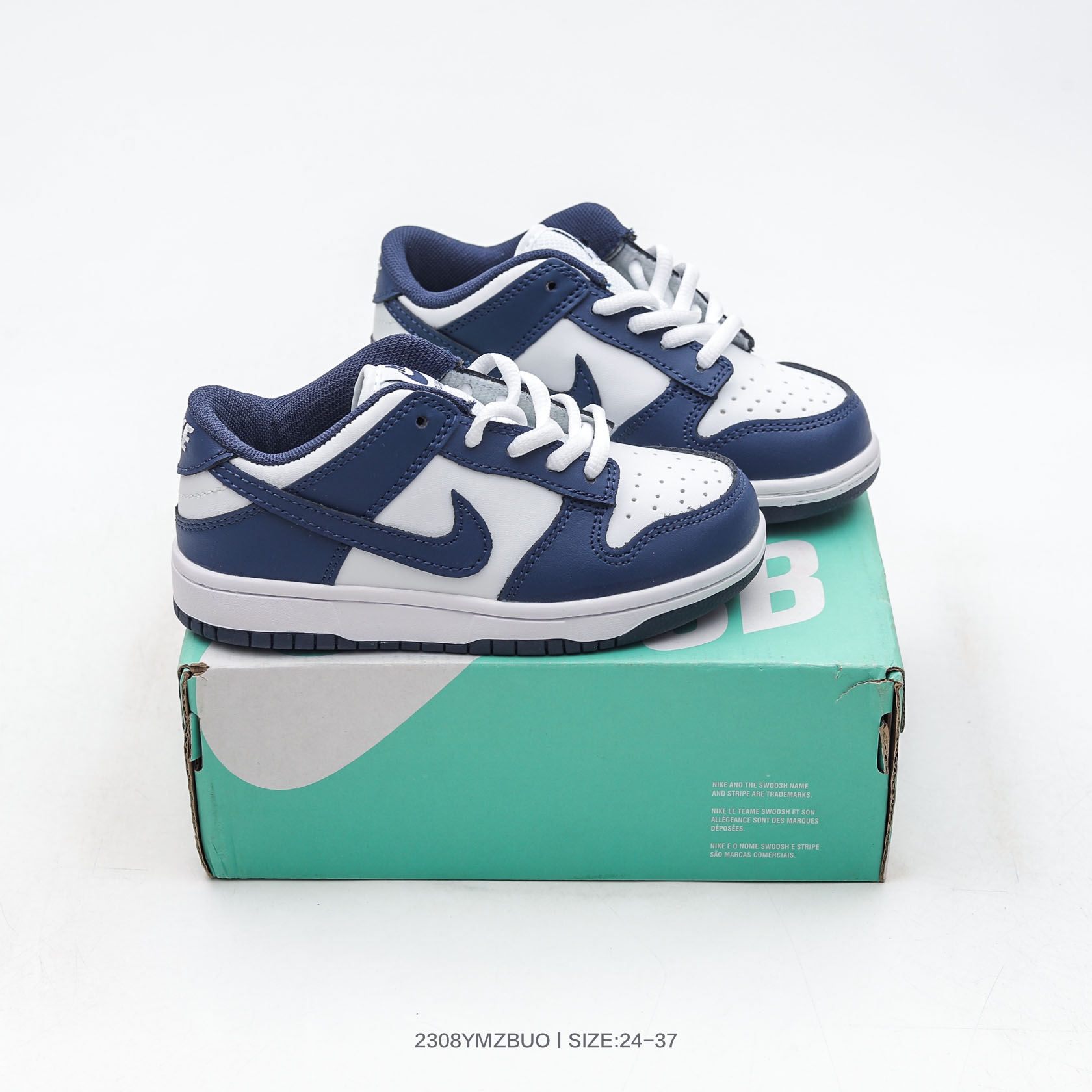 图片[2]-集🈴 耐克 Nike SB Dunk Low SB童鞋复古低帮休闲运动滑板板鞋 货号；CU1727 196 尺码：24 25 26 27 28 29 30 31 32 33 34 35 36 37-选品中心