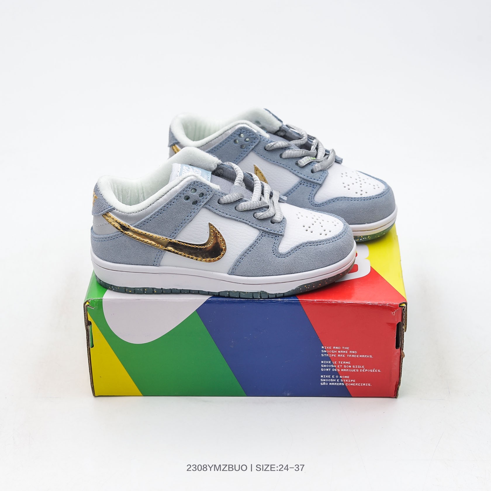 图片[5]-集🈴 耐克 Nike SB Dunk Low SB童鞋复古低帮休闲运动滑板板鞋 货号；CU1727 196 尺码：24 25 26 27 28 29 30 31 32 33 34 35 36 37-选品中心