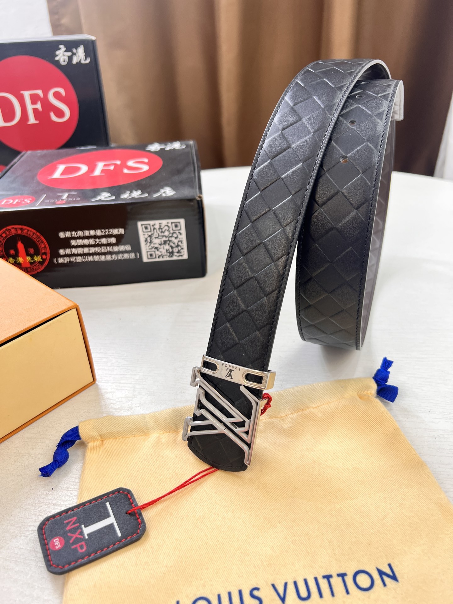 路易威登Lv（男士）皮带送礼最佳原厂进口编织纹头层皮宽度3.8cm