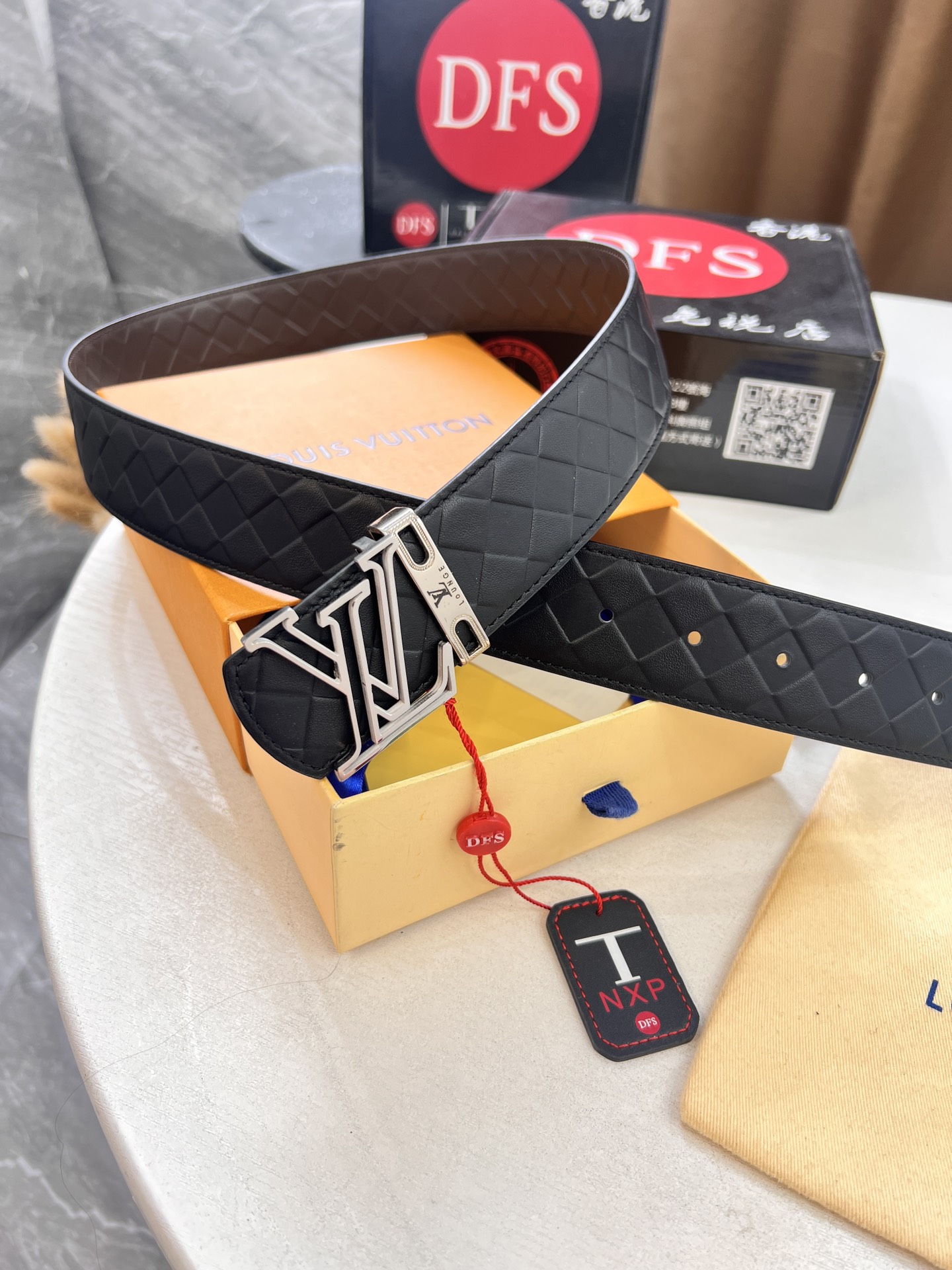路易威登Lv（男士）皮带送礼最佳原厂进口编织纹头层皮宽度3.8cm