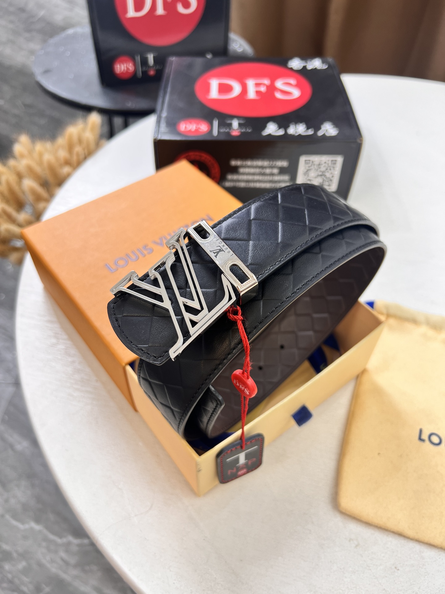 路易威登Lv（男士）皮带送礼最佳原厂进口编织纹头层皮宽度3.8cm