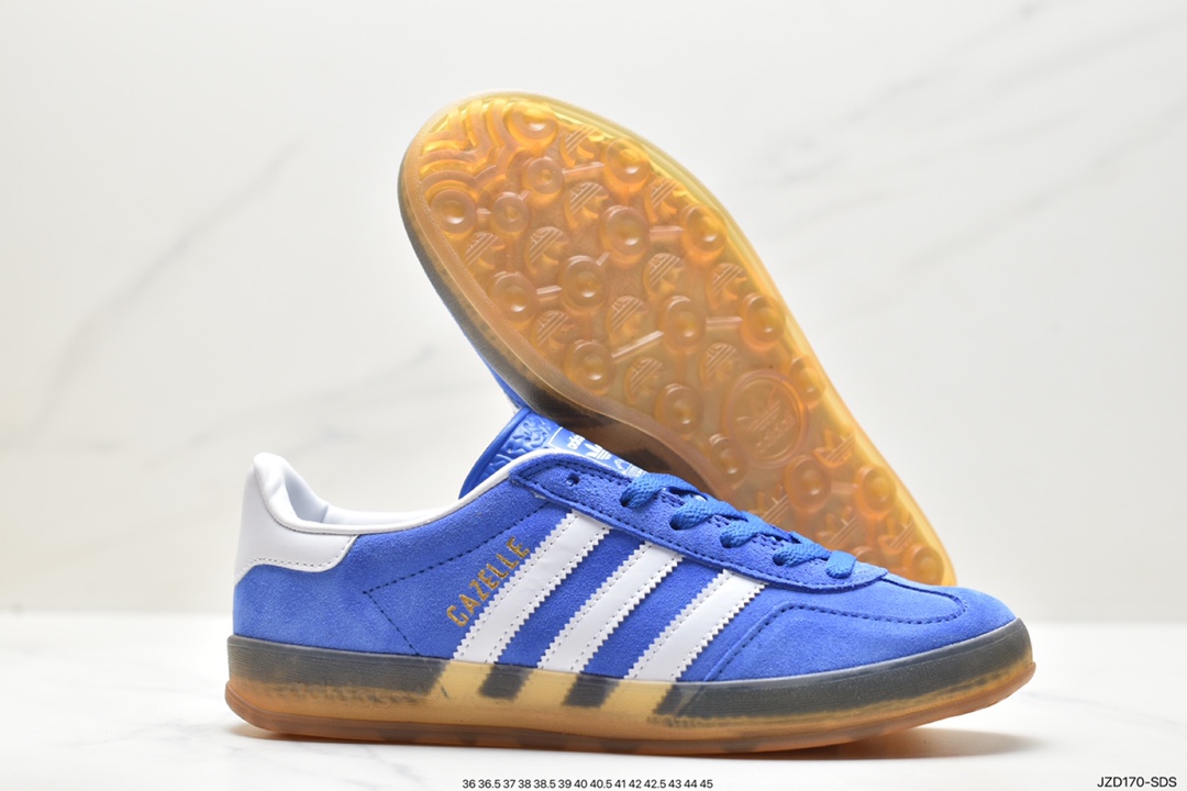 Adidas Originals Gazelle Indoor Trefoil Retro Anti-slip Wear-resistant Low-top Sneakers HQ8717