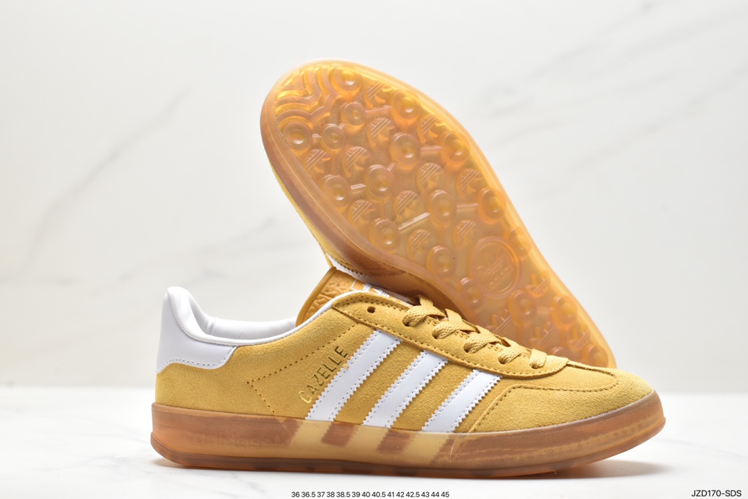 Adidas Originals Gazelle Indoor Trefoil Retro Anti-slip Wear-resistant Low-top Sneakers HQ8717