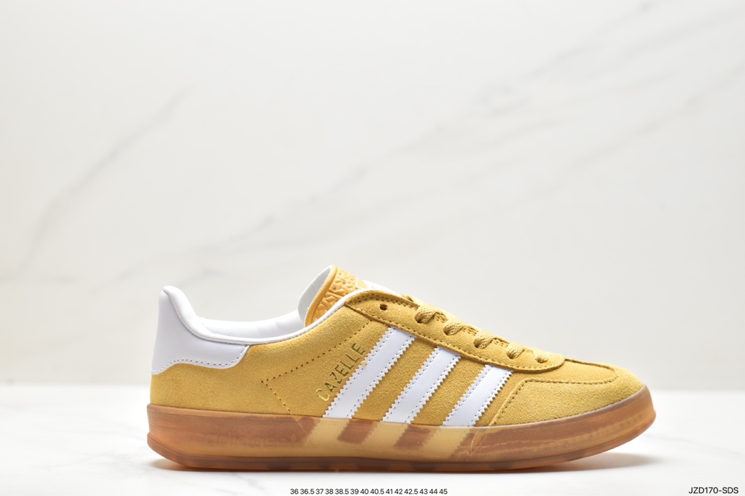 Adidas Originals Gazelle Indoor Trefoil Retro Anti-slip Wear-resistant Low-top Sneakers HQ8717