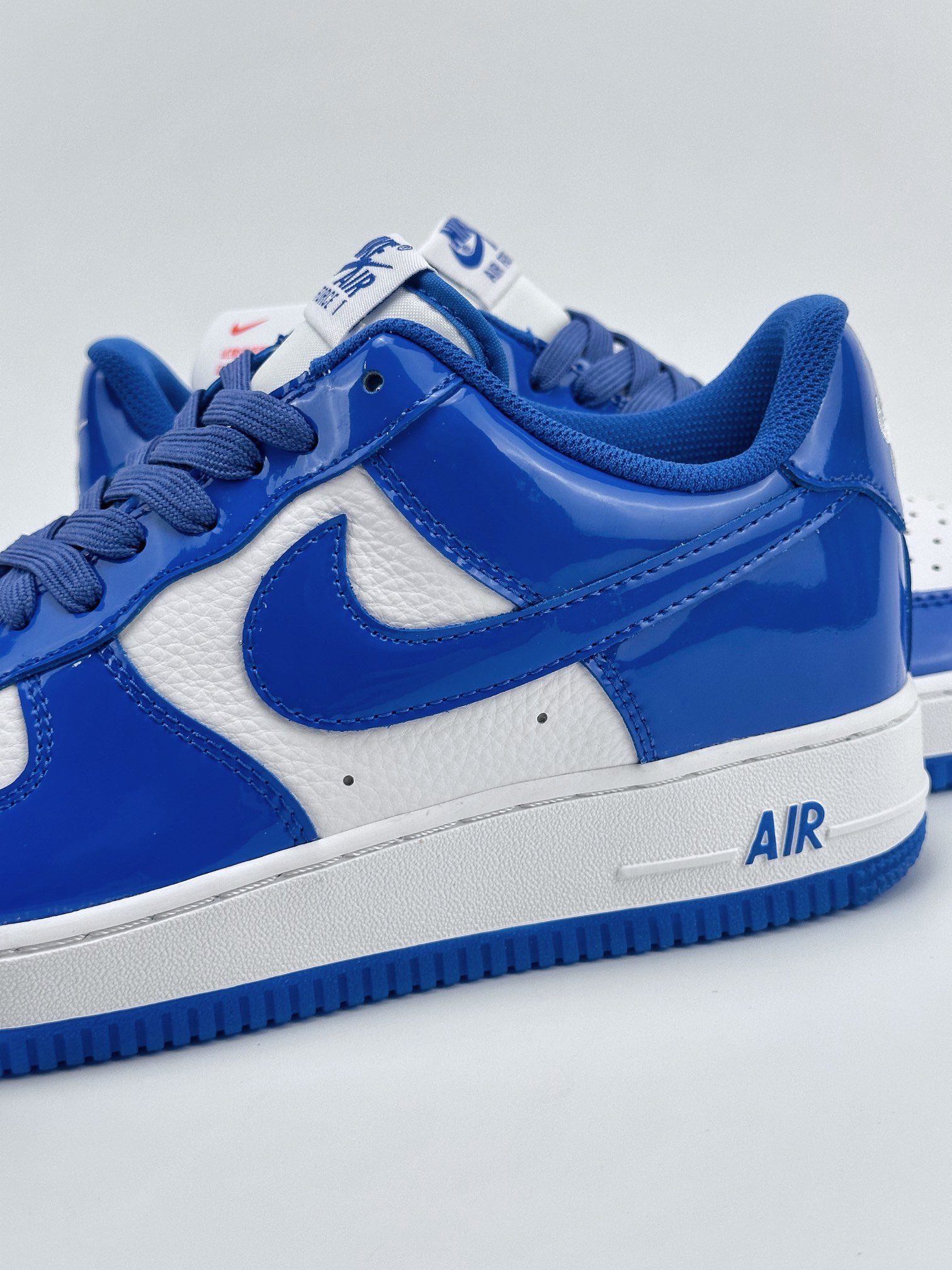 Nike Air Force 1 Low 07 Patent Leather White Royal Blue HP3656-555