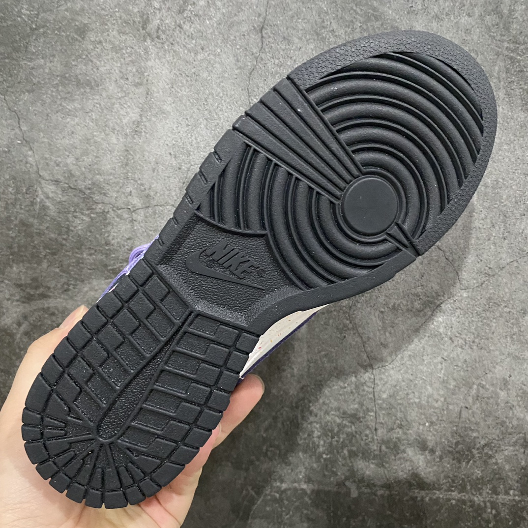 CS version NK Dunk Low Multi-Color Swoosh SB low-top deconstruction straps vitality three hooks black and white purple FD4623-136