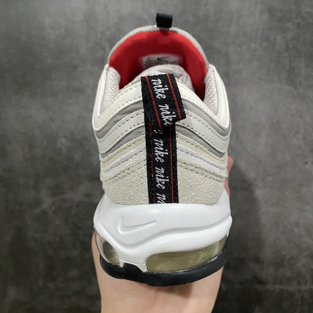 Pure original Air Max 97 first use gold buckle beige gray full palm air cushion bullet running shoes DB0246-001