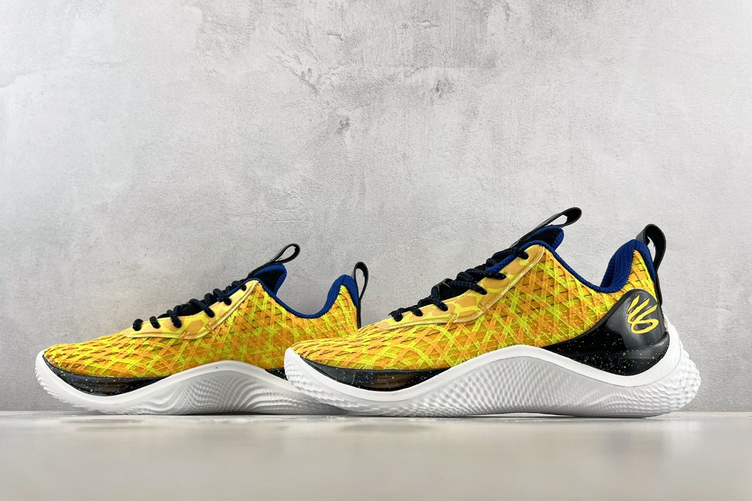 Under Armour CURRY 10 Yellow Black White 3026272-700