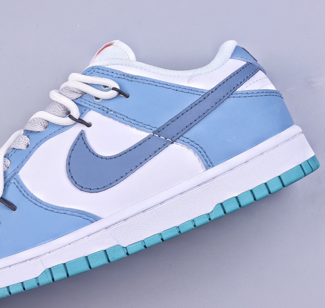 Nike SB Dunk Low ”White Teal Green” Dunk series low-top casual sports skateboard shoes ”leather gray blue white rope” FD9911-101