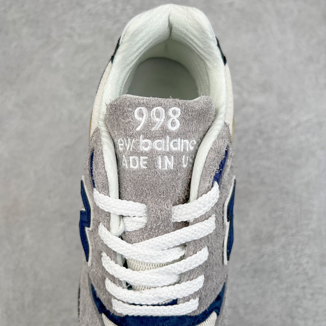 图片[5]-＃K版纯原 New Balance M998 Made in USA NB新百伦高端美产血统系列经典复古休闲运动慢跑鞋 NB998 诞生于 1993 年，作为第一双使用 ABZORB 缓冲材料的鞋款，一经发售就受到大量消费者的热烈追捧，如今已经成为了历久不衰的经典代表鞋款之一。原楦原数据开发版型 以优质面料制成鞋面结构。鞋面采用经典网眼布材质，辅以绒面革覆盖，带来更加清爽舒适的穿着体验。鞋舌上标记的 \\\”998\\\” 字样增强鞋款辨识度的同时，为鞋款注入更多动人细节。鞋款采用 ABZORB 缓冲材料的中底，通过缓冲和压缩阻力相结合来吸收冲击，稳定性高，不易打滑，助你畅享舒适有型的运动体验。采用猪巴革组合网织鞋面材质 后跟嵌入TPU装饰条稳固 升级原装5层独立私模 尺码：36 36.5 37 38 39.5 40 40.5 41.5 42 42.5 43 44 44.5 45-选品中心