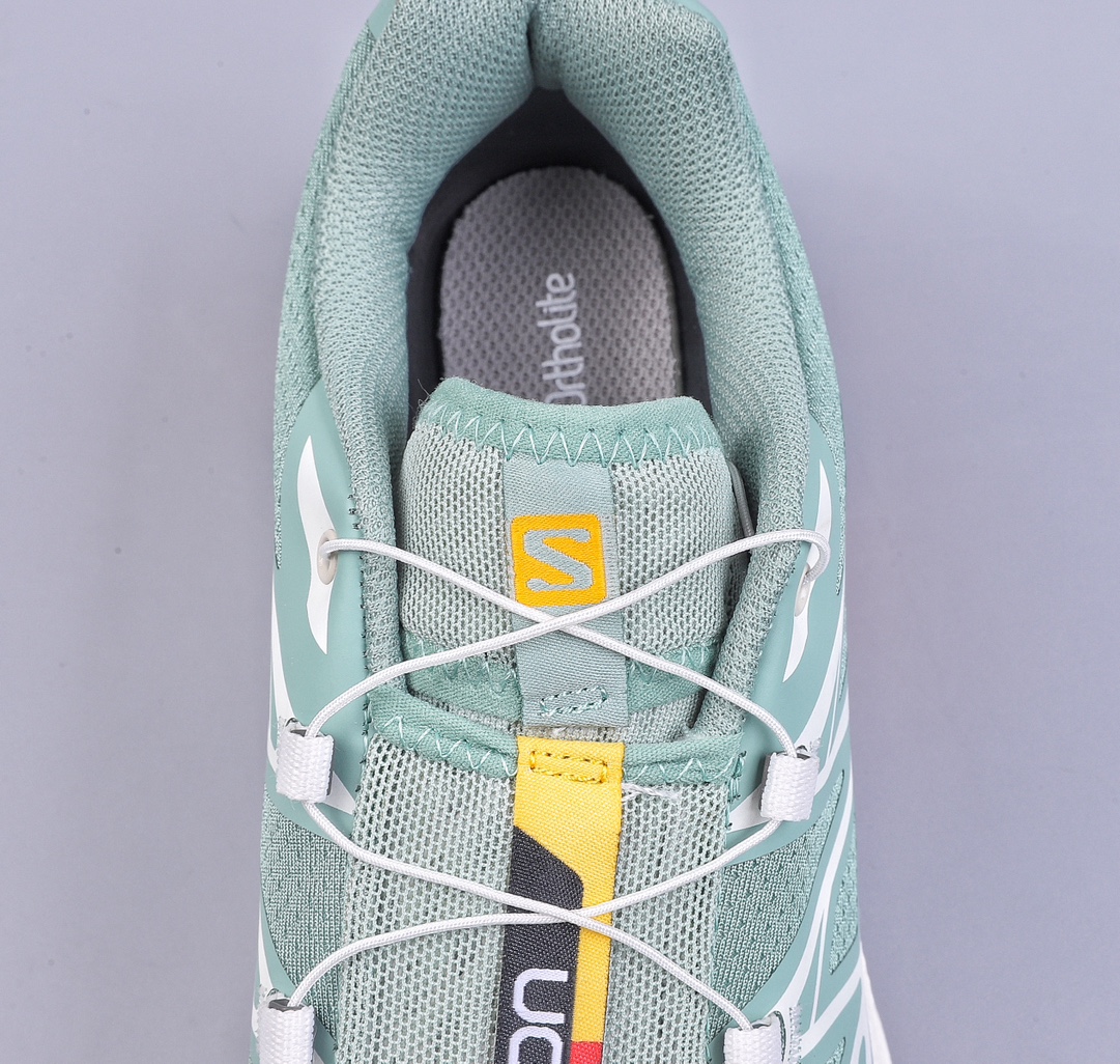 Green X Salomon XT-6 Retro Functional Outdoor Running Shoes