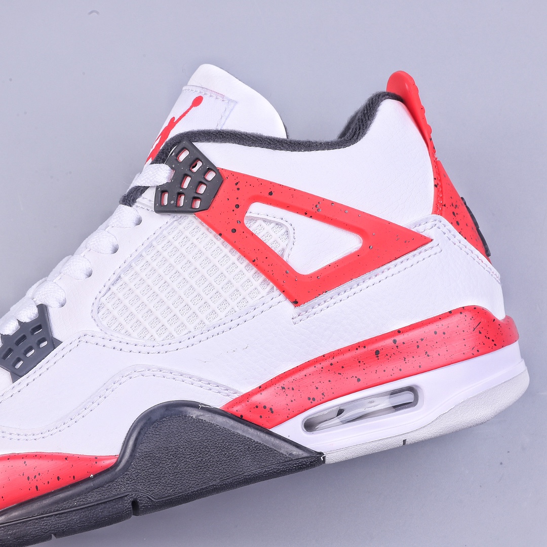 260 PB Air Jordan 4 ”Neutral Grey” 白黑红 DH6927-161