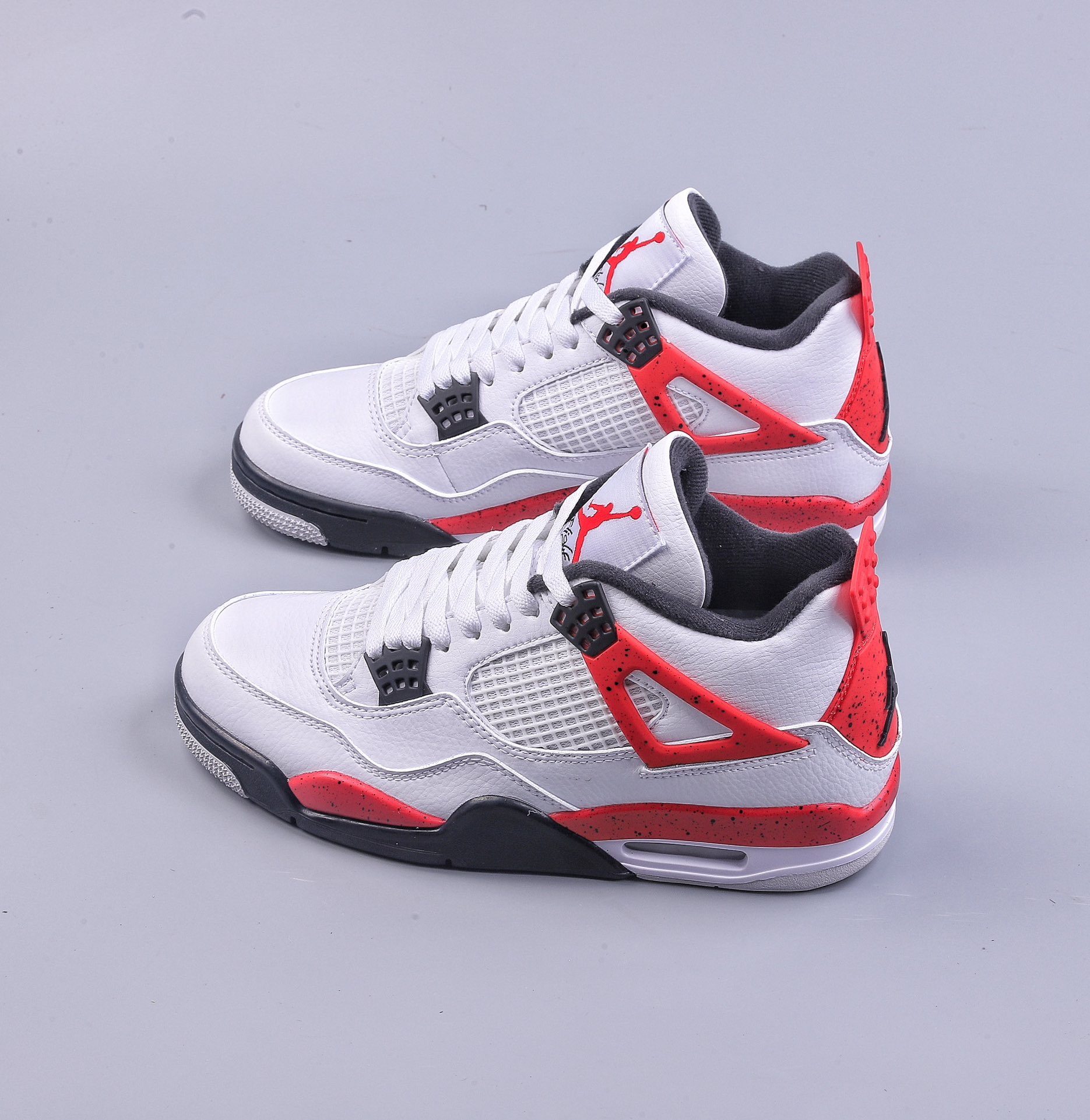 260 PB Air Jordan 4 ”Neutral Grey” 白黑红 DH6927-161