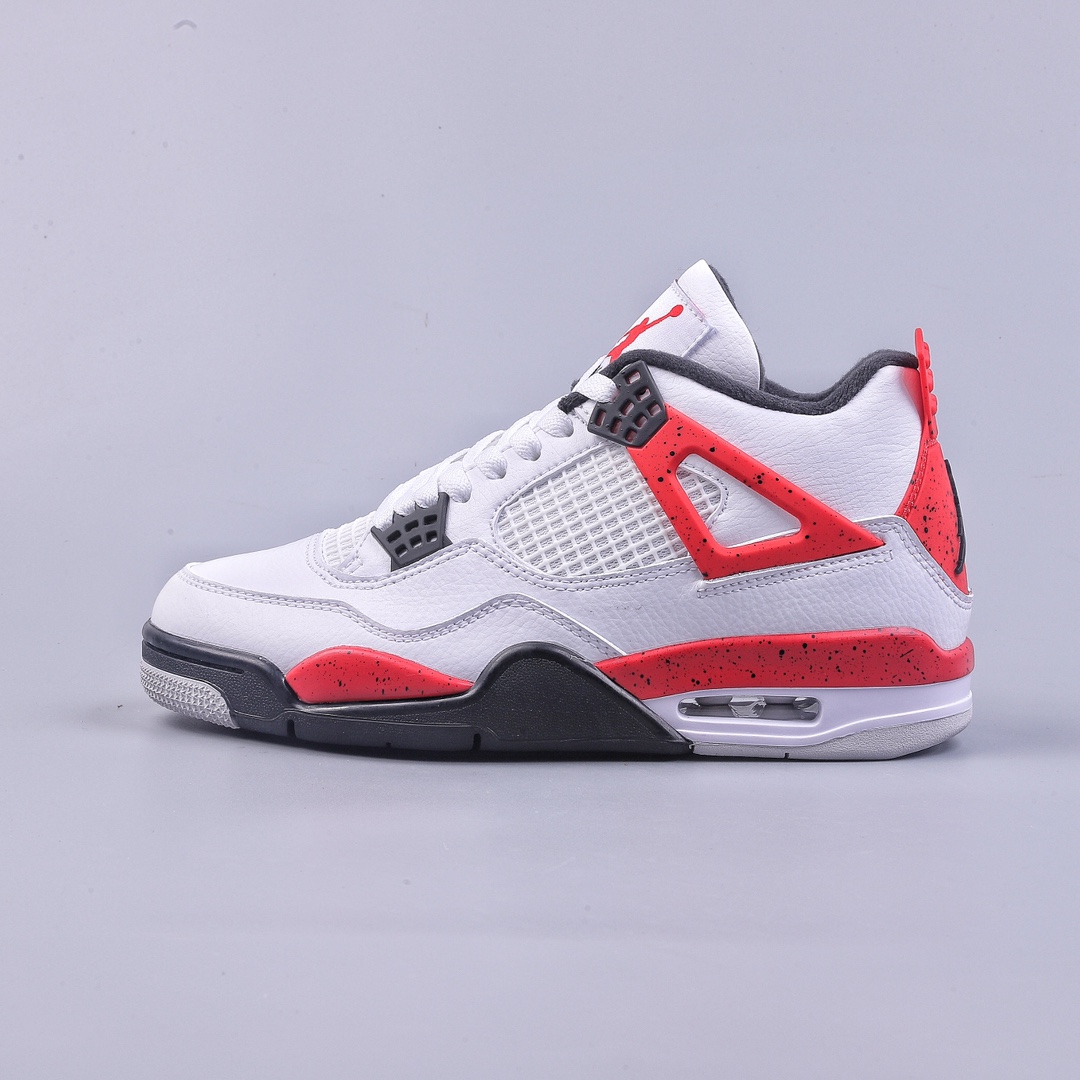 260 PB Air Jordan 4 ”Neutral Grey” 白黑红 DH6927-161