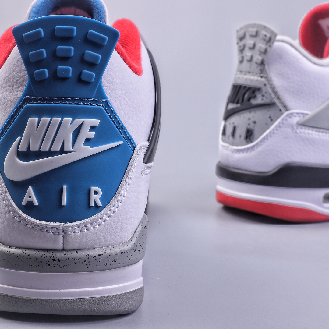 PB Air Jordan AJ4 Retro Red and Blue CI1184-146